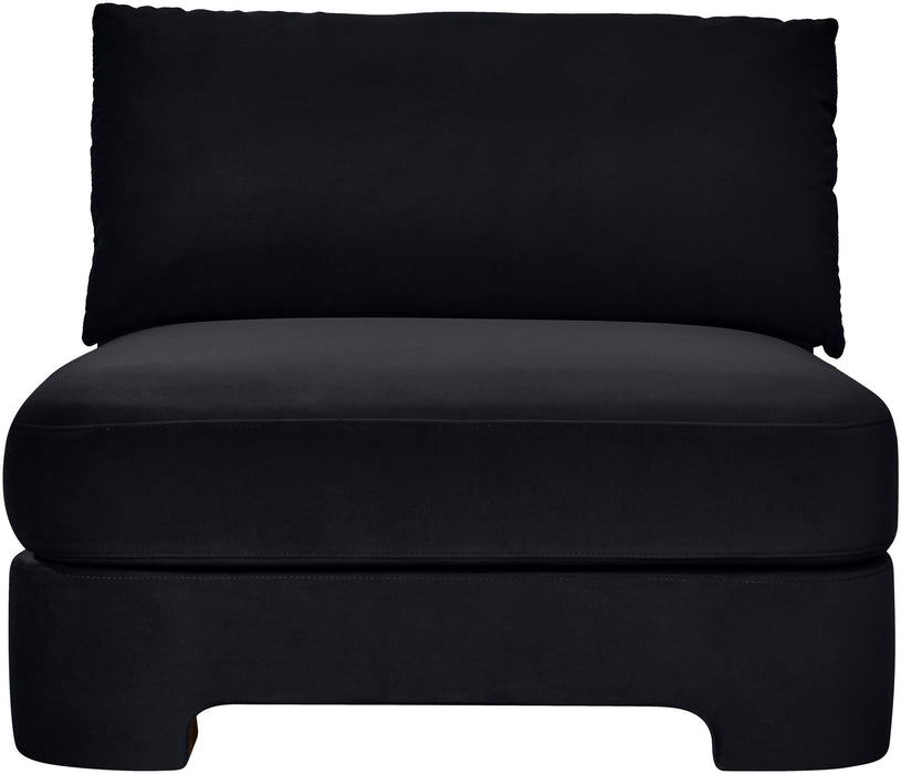 Hammond - Velvet Performance Fabric Upholstered Armless Chair - Simple Home Plus