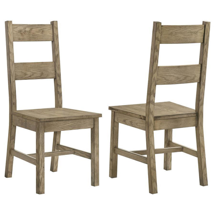 Cardova - Solid Wood Dining Side Chair (Set of 2) - Vineyard Oak - Simple Home Plus