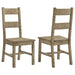 Cardova - Solid Wood Dining Side Chair (Set of 2) - Vineyard Oak - Simple Home Plus