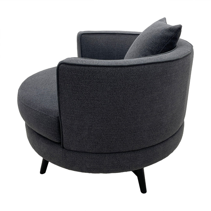 Harper - Swivel Chair - Dark Gray - Simple Home Plus