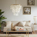 Isla - Capiz Chandelier - White - Simple Home Plus