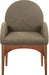 Waldorf - Boucle Dining Arm Chair With Brown Legs - Simple Home Plus