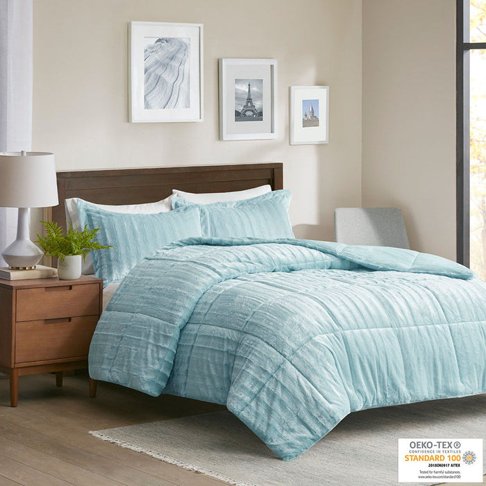 Duke - Comforter Mini Set - Aqua - Simple Home Plus