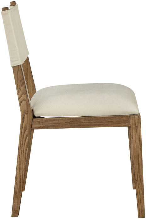 Avon - Linen Textured Performance Fabric Dining Side Chair (Set of 2) - Simple Home Plus