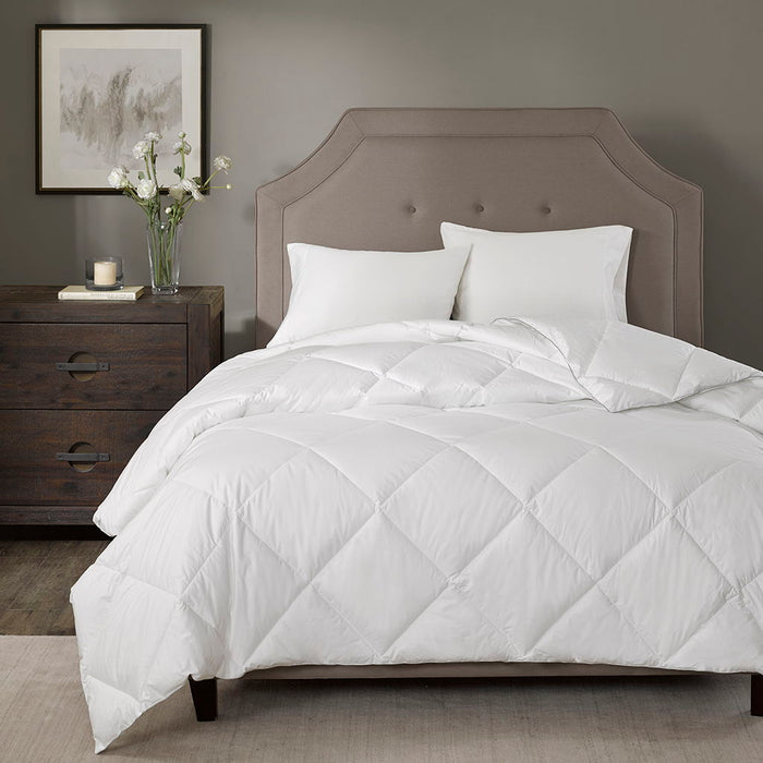 1000 Thread Count Cotton Rich - Rich Diamond Quilting Down Alternative Full Comforter - White - Simple Home Plus