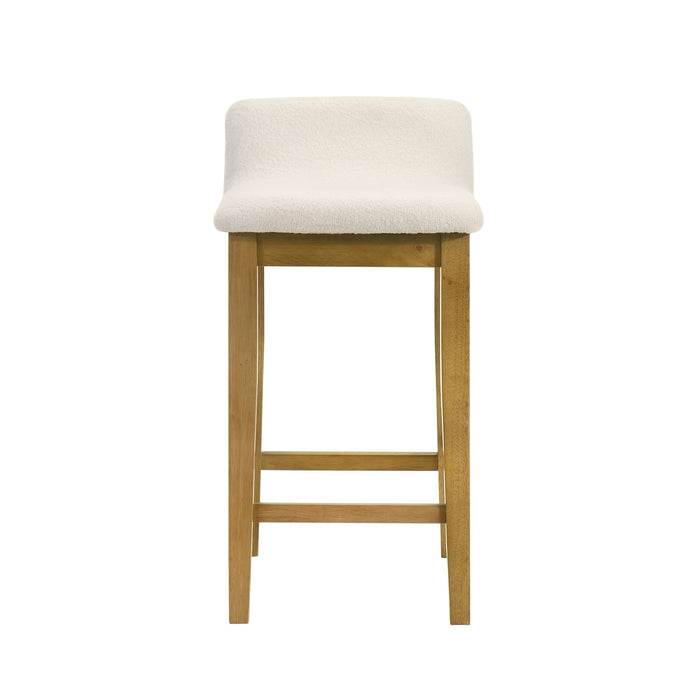 Annikah - Modern Transitional Wood Counter Height Kitchen Bar Stool - Simple Home Plus