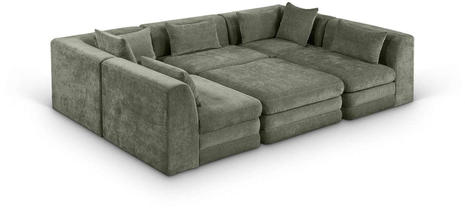Stellar - 6 Piece Upholstered Modular Sectional - Simple Home Plus