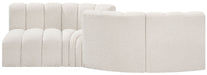 Arc - Boucle Fabric 4 Piece Sofa - Simple Home Plus