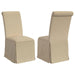 Shawna - Upholstered Skirted Dining Chair (Set of 2) - Simple Home Plus