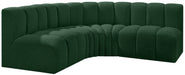 Arc - Boucle Fabric 4 Piece Corner Modular Sofa - Simple Home Plus