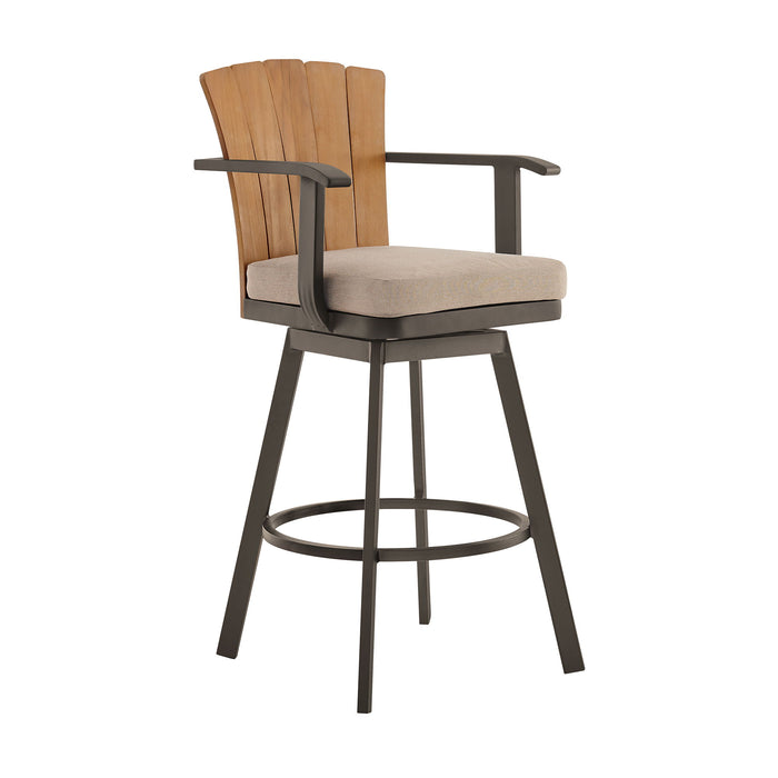 Hazel - Outdoor Patio Swivel Bar Stool - Simple Home Plus