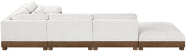 Turin - Chenille Fabric Upholstered Modular Sectional - Cream - Simple Home Plus