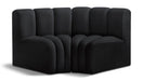 Arc - Velvet 2 Piece Modular Sofa - Simple Home Plus