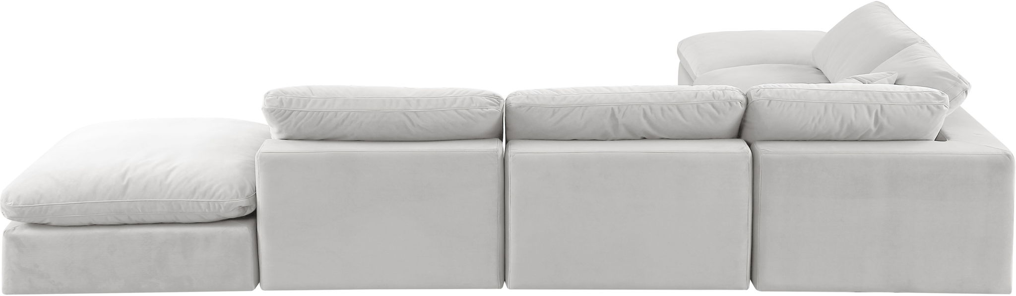 Comfy - 6 Piece Velvet Modular Sectional - Simple Home Plus