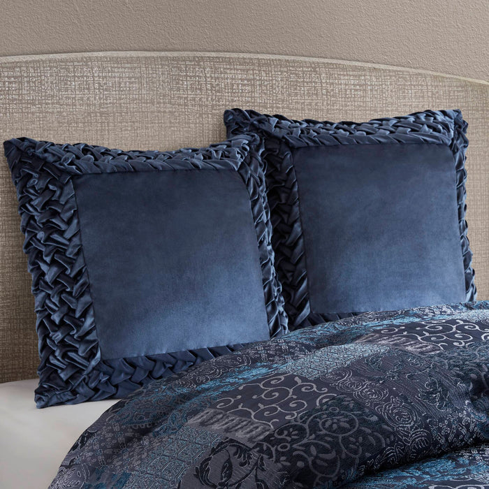 Galleria - Euro Sham - Navy - Simple Home Plus