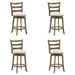 Melindra - Modern Farmhouse Swivel Wood Counter Height Kitchen Bar Stool - Simple Home Plus