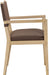Avon - Vegan Leather Dining Arm Chair - Simple Home Plus