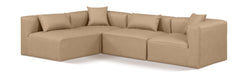 Cube - 4 Piece Modular Corner Sectional - Tan - Simple Home Plus