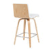 Vienna - Swivel Bar Stool - Light Brown Base - Simple Home Plus