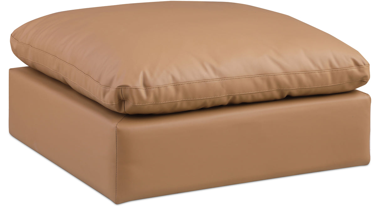 Comfy - Faux Leather Ottoman - Simple Home Plus