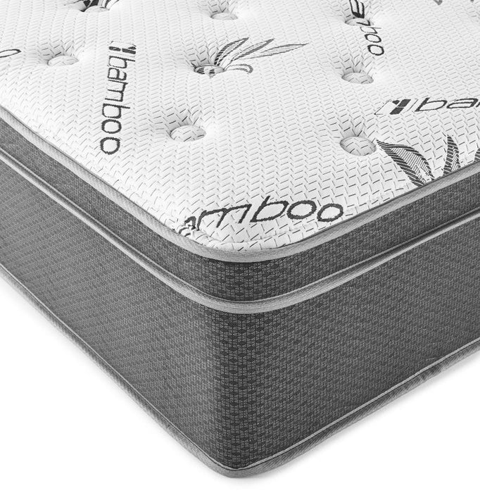 Sommet - Bamboo Euro Top Hybrid Mattress - Simple Home Plus
