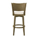 Winsley - Coastal Modern Swivel Wood Bar Height Kitchen Bar Stool - Simple Home Plus