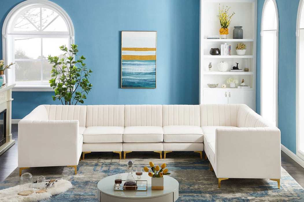 Alina - 8 Piece Modular U-Shaped Sectional - Simple Home Plus