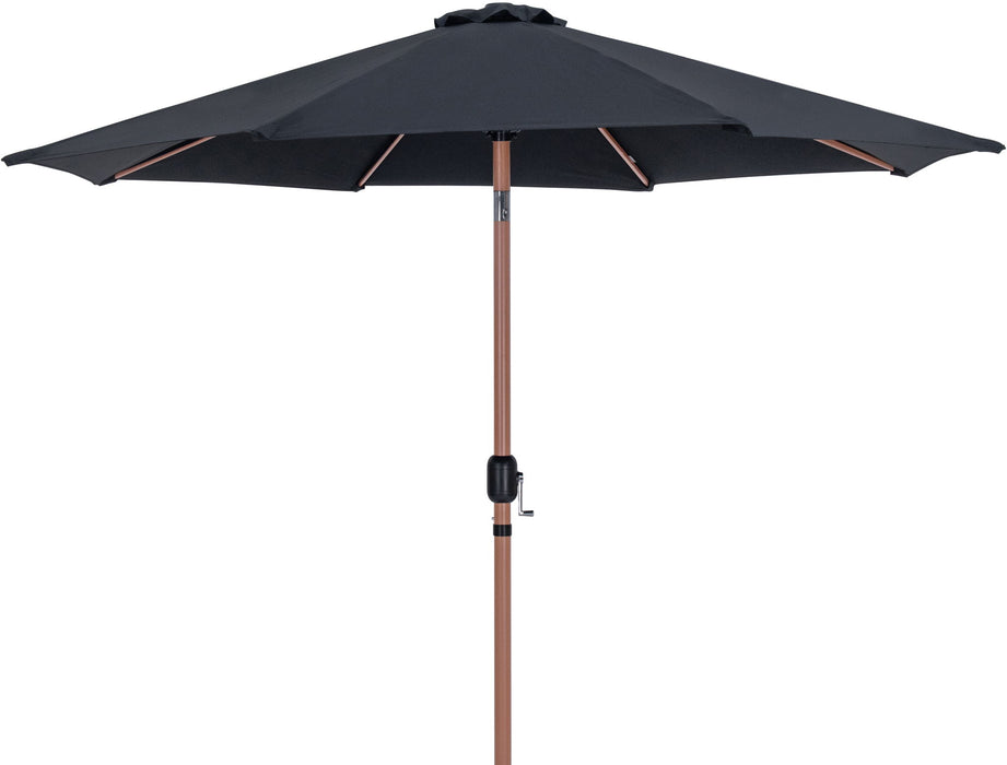 Fiji - Aluminum Patio Umbrella With Square White And Teak Base - Simple Home Plus