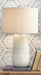 Shavon - Beige / White - Ceramic Table Lamp - Simple Home Plus