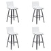 Vienna - Modern Swivel Bar Height Stool - Black Brushed Wood Frame - Simple Home Plus