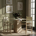 Santos - Upholstered Counter Stool With Stained Natural Base - Simple Home Plus