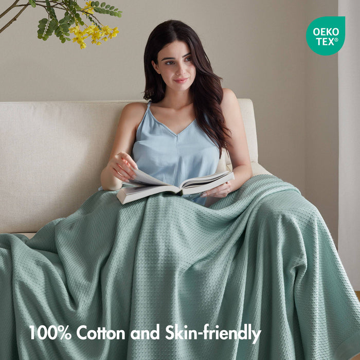 Egyptian Cotton - Full Blanket - Teal - Simple Home Plus