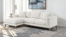 Geneva - Boucle Upholstered Sectional Chaise Sofa - Sand - Simple Home Plus