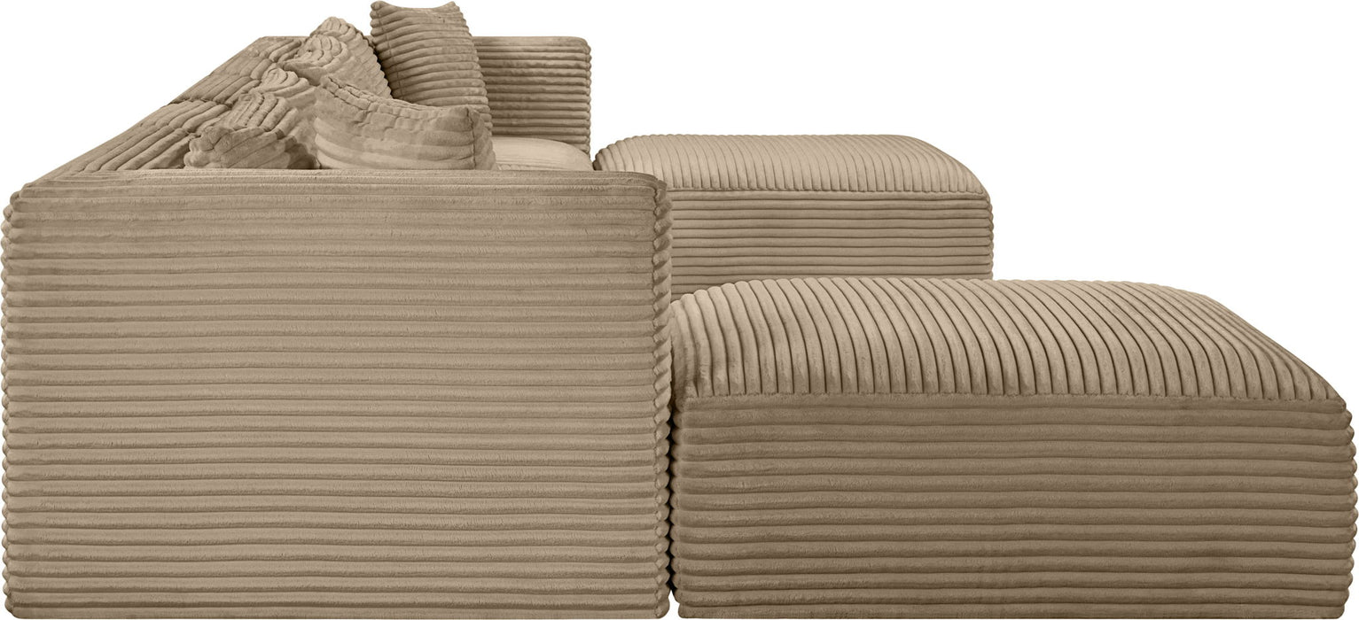 Shaggy - Fabric 7 Piece Modular Sectional With 2 Ottomans - Simple Home Plus