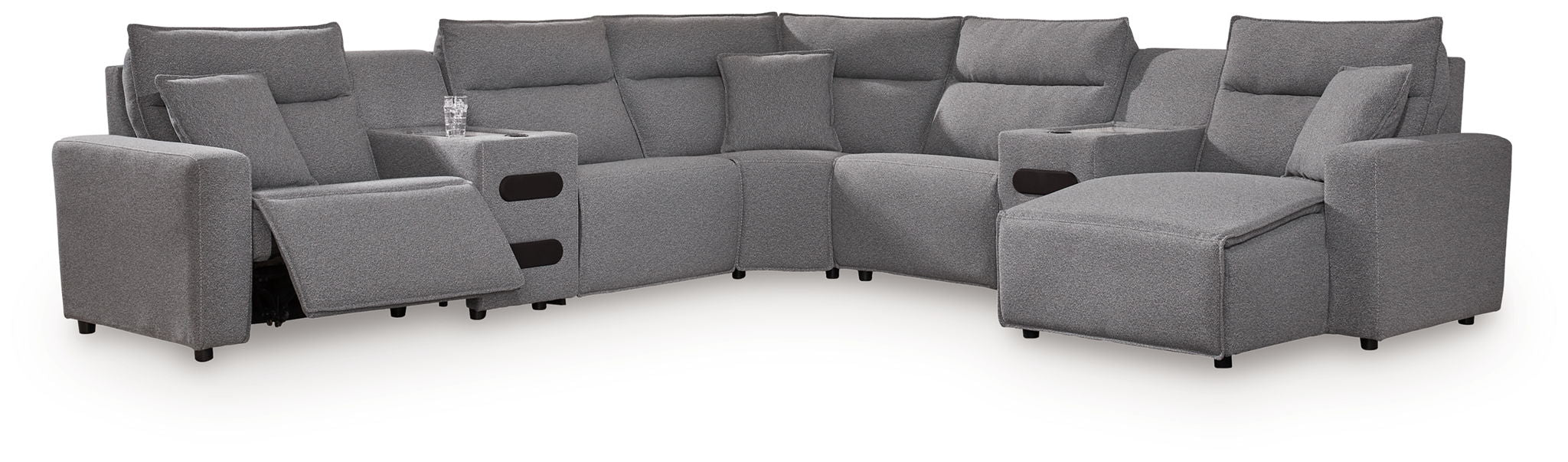 ModMax II - Salt And Pepper - Reclining Sectional