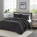 Keaton - 2 Piece Quilt Set - Black - Simple Home Plus