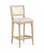Atrium - Counter Stool With Brushed Natural Base (Set of 2) - Simple Home Plus