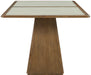 Atrium - Glass Top And Wood Base Dining Table - Simple Home Plus