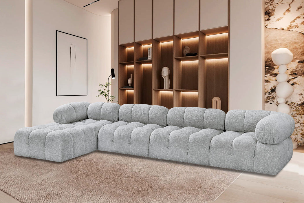 Ames - 5 Piece Fabric Modular Sectional - Simple Home Plus