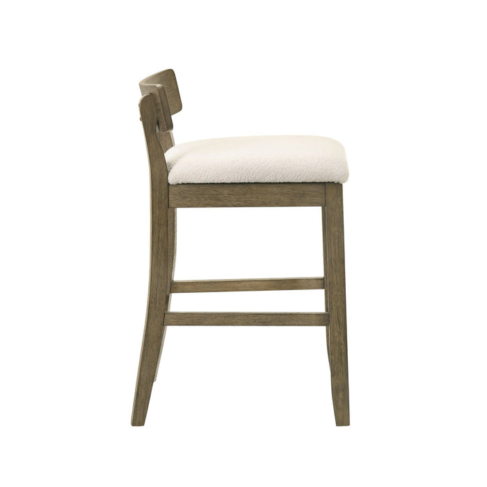 Merie - Modern Transitional Wood Counter Height Kitchen Bar Stool - Simple Home Plus