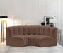Arc - Faux Leather 3 Piece Modular U-Shaped Sofa - Simple Home Plus