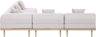Laguna - 5 Piece 106.5" Upholstered Outdoor Patio Modular Sectional - Simple Home Plus