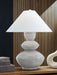 Brickdon - Distressed White - Poly Table Lamp - Simple Home Plus