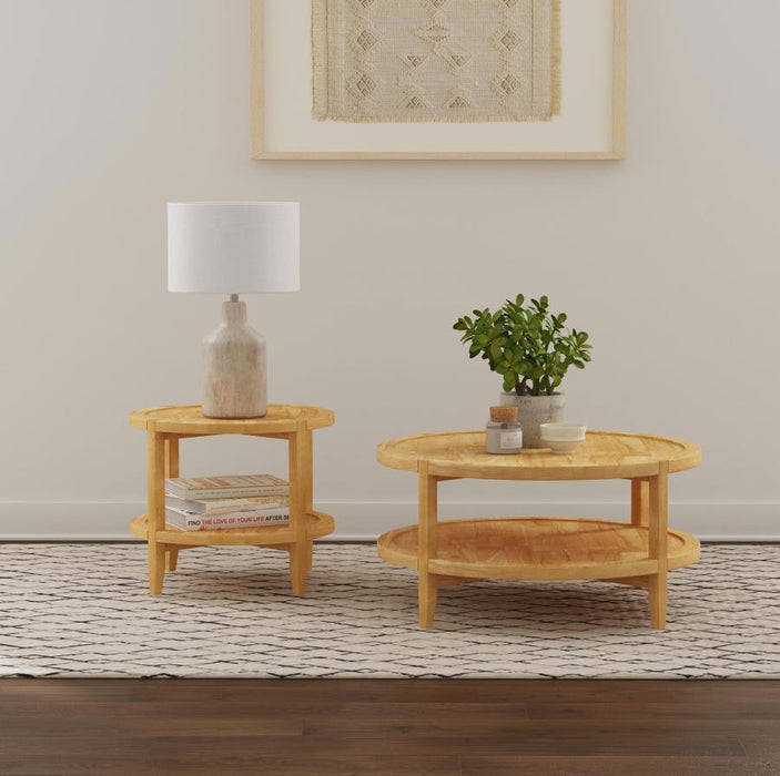 Camillo - Round Coffee And End Table Set - Simple Home Plus