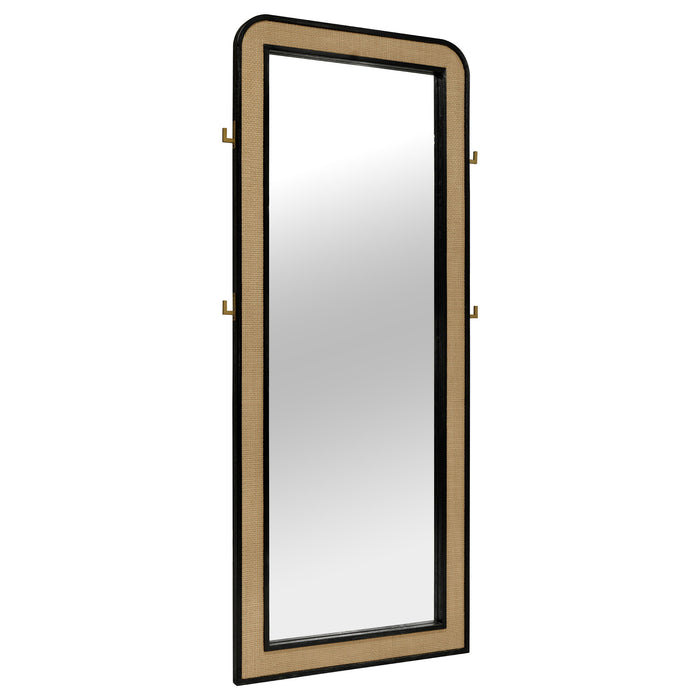 Arini - Cane Weave Full Length Standing Floor Mirror - Simple Home Plus