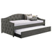 Sadie - Upholstered Daybed With Trundle - Simple Home Plus