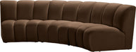 Infinity - 3 Piece Modular Sectional - Brown - Simple Home Plus
