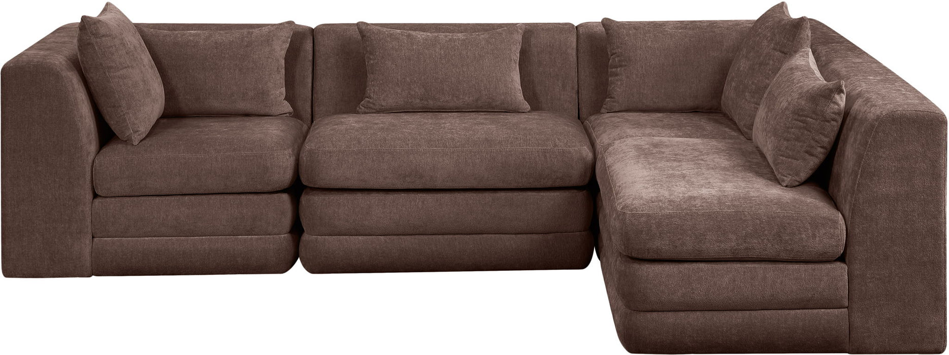 Stellar - 4 Piece Upholstered Modular Sectional - Simple Home Plus