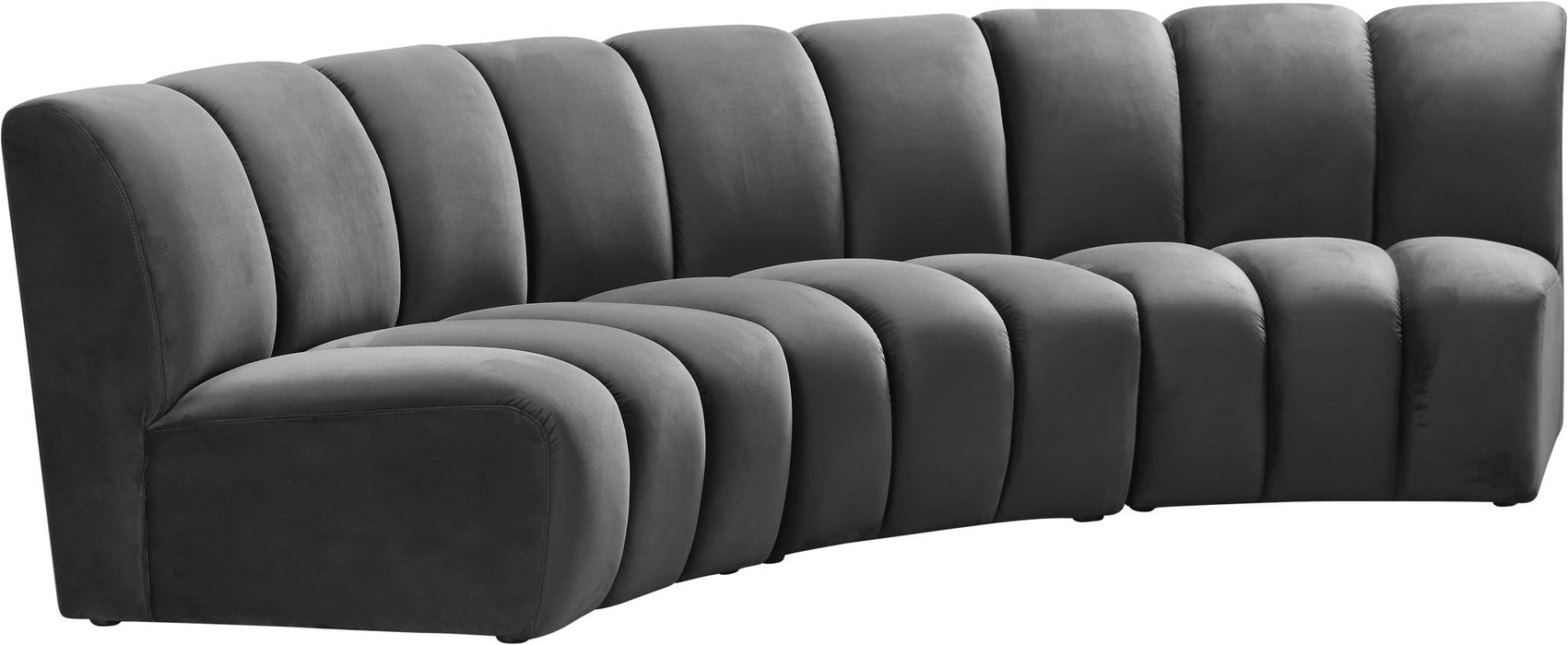 Infinity - 3 Piece Velvet Modular Sectional - Simple Home Plus