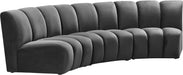 Infinity - 3 Piece Velvet Modular Sectional - Simple Home Plus